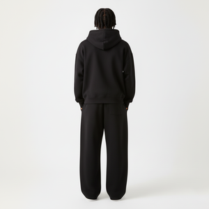 Ensemble sweat-shirt à capuche et pantalon de jogging ample décontracté, nouvelle arrivée 2025, 100% coton, 400 GSM, poids lourd, pour homme - Product Image 4