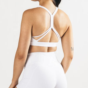 Vêtements de sport respirants pour femmes, soutien-gorge de sport sans dos, coupe-vent, soutien-gorge de sport élégant, entraînement, yoga, spandex, nylon, design - Product Image 2