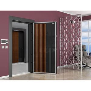 Puerta de Entrada Interior de Acero Inoxidable con Aislamiento Térmico Manual ABSDOOR SERA, Alta Seguridad, PVC Frontal, Turquía - Product Image 2