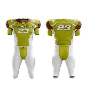 Qualité supérieure 2025 uniforme de football américain personnalisé 100% polyester à manches courtes vêtements d'équipe avec service OEM - Product Image 6