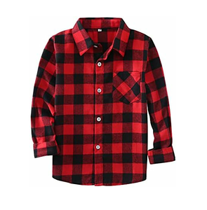 Chemise en flanelle boutonnée d'hiver lourd en coton respirant Chemises en flanelle unisexes à carreaux élégantes de haute qualité - Product Image 2