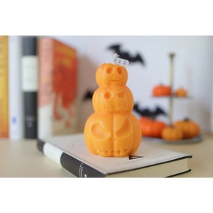 Ensemble cadeau créatif pour la maison, citrouille haute et parfumée, pour Halloween, anniversaire, Noël, bougie parfumée à la cire de soja, aromathérapie - Product Image 6