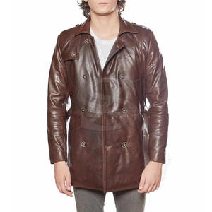 Premium Comfort <b>Men</b> Leather Coat Built With Smooth Soft Material For Daily Wear <b>Winter</b> Protection And Stylish Look - Product Image 1
