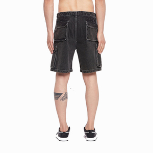 Short en jean d'été pour homme Short en denim 100% coton stretch Motif solide et design élégant pour une tenue décontractée à la mode - Product Image 4