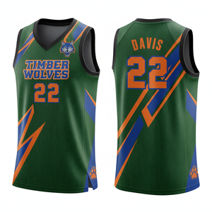 Conjunto de Uniforme de Baloncesto Personalizado para Adultos, Estilo Retro, Baloncesto 3x3, 100% Poliéster, Morado, Patrón 3D, Secado Rápido, Transpirable, Sin Mangas - Product Image 2