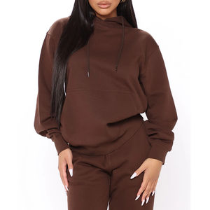 Pantalon de jogging et sweat-shirt 2 pièces pour homme, de haute qualité, en coton biologique lourd, écologique, respirant, pour l'hiver - Product Image 1