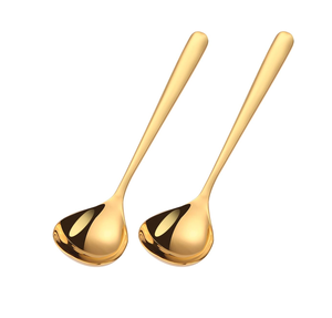 Stainless Steel & Brass Soup Spoon With <b>Copper</b> Antique for <b>Kitchen</b> High Quality Tableware Dinner Serving Use - Product Image 2