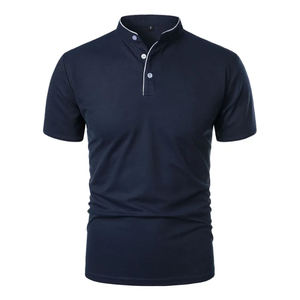 Vêtements de golf à manches courtes avec logo personnalisé Polo pour hommes Chemises de golf pour adultes Polos à manches courtes en polyester 100% coton à séchage rapide pour hommes - Product Image 3