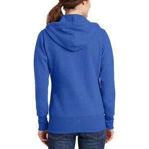 Sudadera con Capucha y Cremallera Delantera Estampada para Mujer, Estilo Urbano de Invierno, Mezcla de Algodón, con Bolsillos y Cuello Alto - Product Image 6