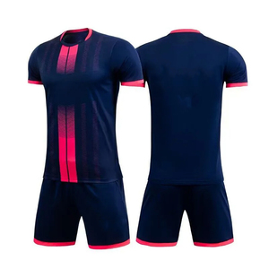 High Quality Custom Logo Unisex <b>Soccer</b> Uniform V-neck Half Sleeve 100% Polyester Lightweight Quick Dry Breathable Stretch Cheap - Product Image 1