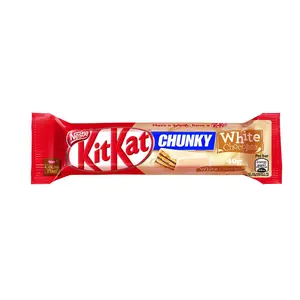 KIT KAT putih CHUNKY 40g meningkatkan kilau Anda dengan perpaduan menarik Chunky Wafers dan coklat putih krem