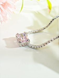 สร้อยคอเทนนิสเพชรมอยส์ซอไนท์สุดหรูเครื่องประดับแวววาวที่สมบูรณ์แบบสำหรับแร็ปเปอร์และอินฟลูเอนเซอร์ราคาดีที่สุด - Product Image 3