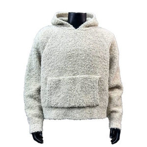 Oem High Quality 100% Cotton <b>Lined</b> Breathable Eco-Friendly Lightweight Winter <b>Men's</b> Button Zip Fluffy <b>Hoodie</b> Pants Soft Knit - Product Image 2