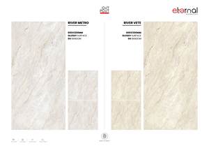 Carreaux sans fin en porcelaine brillante 600x1200 Grand format 24x48 Carreaux de mur et de sol polis de qualité supérieure Collection d'exportation moderne durable - Product Image 3