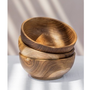 Tazón japonés de madera natural para servir comida en Ramadán, especial para Eid, hecho a mano, sostenible, para compradores mayoristas - Product Image 6