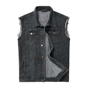 Chaleco Vaquero Informal de Lona con Diseño Único y Transpirable para Hombre, de Secado Rápido, Calidad Profesional, Color Sólido, Sin Mangas - Product Image 3