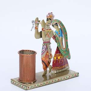 Krishna Multicolour Iron Metal <b>Pen</b> Stand for Home Decor - Product Image 4