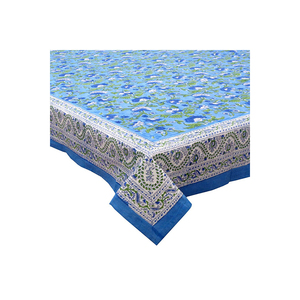 Indian Manufacturer's Handmade 100% Cotton Linen <b>Tablecloth</b> Elegant Block Printed Designs Low Price Table Cover - Product Image 5