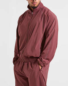 Nouvelle Collection : Survêtement Homme Deux Pièces Personnalisé avec Logo, Hoodie Zippé Oversize et Pantalon à Passepoil – Tenue de Sport Respirante pour Homme - Product Image 5