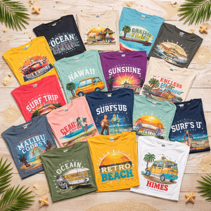 Lots de déstockage de vêtements en coton pour enfants, assortiment international, surplus de marques, t-shirts en surplus, liquidation en gros - Product Image 1