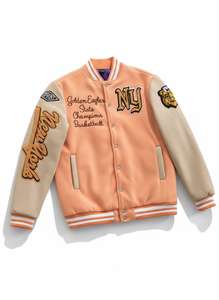 Veste en cuir de haute qualité, manches en cuir, logo personnalisé OEM, broderie, manches en cuir, veste de baseball varsity - Product Image 2