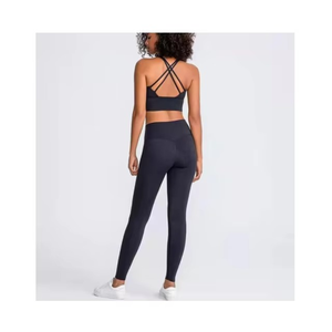 Ropa Deportiva Antibacteriana de Alta Calidad, Conjunto de Yoga de 2 Piezas para Mujer, Talla Grande, Color Sólido, Spandex/Nailon, Ropa de Fitness para Verano - Product Image 2