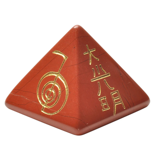 Pyramide usui reiki 7 chakra avec symbole reiki Feng Shui ensemble pierre naturelle guérison usui cristal reiki pierre précieuse en gros - Product Image 2
