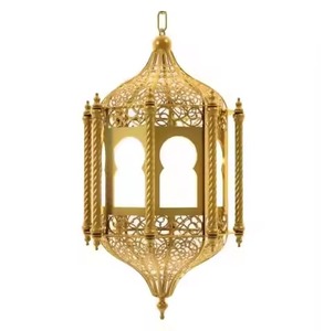 Faroles Modernos de Hierro, Adornos Decorativos para Ramadán y Eid Al-Fitr - Product Image 4