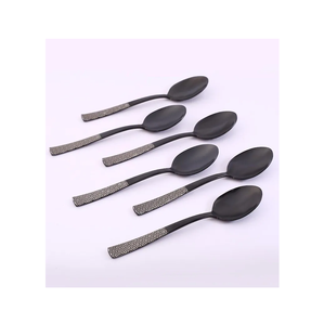 ช้อนสแตนเลสเคลือบเงาสีดำสำหรับแฟนซี - Product Image 1