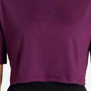 Fabricant pakistanais dernière conception femmes haut court t-shirts séchage rapide respirant femmes hauts courts - Product Image 5