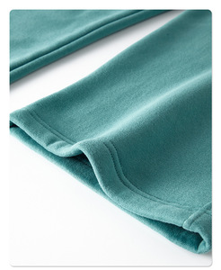 ชุดฮู้ดดี้และกางเกงจ็อกเกอร์ผ้าฟลีซหนานุ่ม 350 GSM สำหรับผู้ชาย เสื้อผ้าลำลอง อุ่นสบาย สไตล์ลำลอง ขายดี - Product Image 4