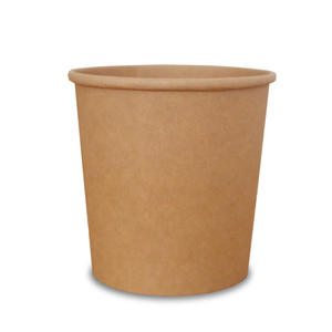 Tasse de crème glacée jetable à double paroi de haute qualité avec couvercle en papier ondulé écologique comprenant une impression de prix - Product Image 2