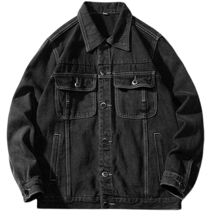 OEM Custom Men's Canvas Work Jacket Casual Outdoor Streetwear Washed Vintage Look Turn-Down Collar Oversize Design for Winter
