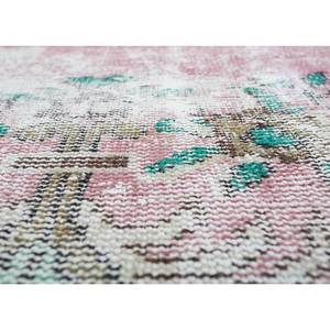 พรมขนสัตว์สีเขียววินเทจถักมือ ลายเมดัลเลียนแบบนามธรรม รูปทรงสี่เหลี่ยมผืนผ้า ขนาดใหญ่ รุ่น Pae-1484 สำหรับห้องนั่งเล่น ห้องโถง หรือทางเดินในบ้าน - Product Image 3