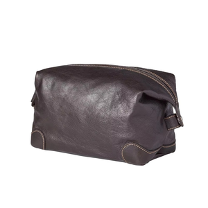 Usine directe grand sac de kit de rasage en cuir avec fermeture à glissière différentes tailles disponibles techniques imprimées prix raisonnables - Product Image 5