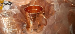 แก้วดื่มทองแดงแบบดั้งเดิมที่มีด้ามจับที่แข็งแกร่งเหมาะสำหรับการเดินทางในชีวิตประจำวันที่บ้านห้องครัวกลางแจ้งการตั้งแคมป์ - Product Image 6