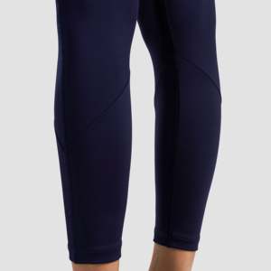Leggings slim Equniox bleu marine avec effet push-up, respirants, en Spandex/Nylon, logo personnalisé, pour le sport, le fitness, le yoga, la musculation, longueur cheville, taille XS - Product Image 6