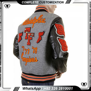 เสื้อแจ็คเก็ตทีมสีเขียวปรับแต่งโลโก้ได้ตามต้องการ - Product Image 4