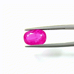 Rubis de Birmanie naturel non chauffé 5,58 carats, pierre précieuse rose en différentes tailles : Trillion, Asscher, Brillant, Rose, Émeraude et Radiant - Product Image 2