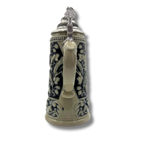 Hofbraeuhaus Muenchen Classic Premium Gifts Souvenirs Oktoberfest Relief Stein Original HB Logo Sustainable Grey-Blue 0.25L Beer