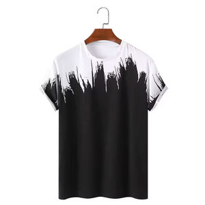 2025 última camiseta de sublimación de estilo informal para hombres transpirable verano moda servicio OEM - Product Image 1
