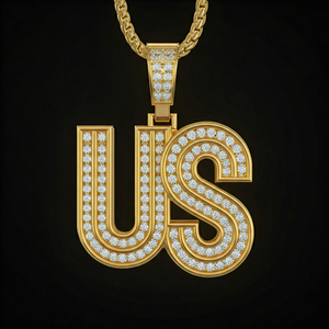 Étoile Poussière Personnalisé Hip Hop Pendentif Argent Massif/Or De Luxe Élégant Lab Grown Diamant Lettre Charme Classique Cubain Chaîne À Maillons - Product Image 2