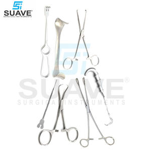 Juego de Instrumentos de Cirugía General de Acero Inoxidable, Manuales, de Alta Calidad, Reutilizables, SUAVE SURGICAL INSTRUMENTS - Product Image 5