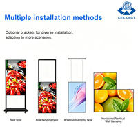 ZDHQ Pantalla de Señalización Digital LCD de 32 Pulgadas Full HD con Android CMS y 1 Año de Garantía para Tiendas Minoristas