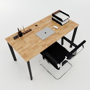 HBOV005 Minimalist Design Oval Concept <b>Desk</b> 140x70 with Assembly Legs - Product Image 2