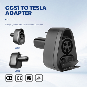 อะแดปเตอร์ชาร์จรถยนต์ไฟฟ้าแบบ 2-in-1 รุ่นพรีเมียม รองรับมาตรฐาน CCS1 J1772 และ Tesla กำลังไฟ 250KW DC 300A 80A AC ระดับ 2 ทนทาน ประสิทธิภาพสูง - Product Image 6