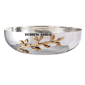 Bol à chocolat en métal fini bicolore, forme ronde, bol à bonbons de table, bol à chocolat de haute qualité, nouveau design - Product Image 6