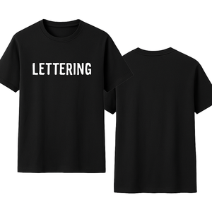 Camiseta OEM personalizada con estampado de letras para hombre, camiseta informal de manga corta de algodón tejido para ropa de calle y uso diario, camisetas de moda - Product Image 1