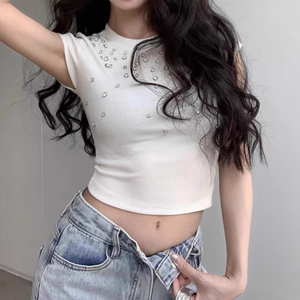 Sexy Women's Casual 100% Cotton Breathable T-<b>Shirts</b> Y2K Streetwear <b>Party</b> - Product Image 5