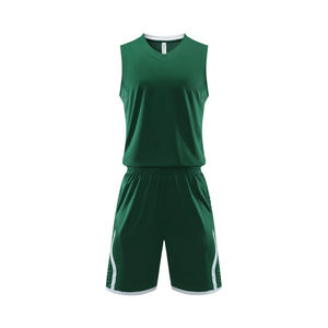 Ensemble d'uniformes de basketball unisexes personnalisables, grandes tailles, séchage rapide, respirant, fabriqué en usine, vente directe, vêtements de sport - Product Image 1